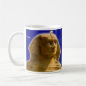 Oude Egyptische Sphinx bij Giza Art Design Koffiemok (Links)