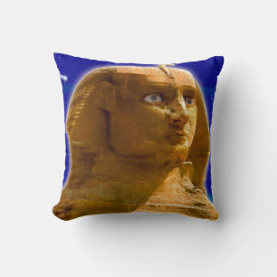 Oude Egyptische Sphinx bij Giza Art Design Kussen