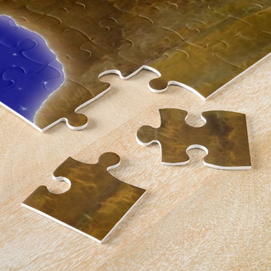 Oude Egyptische Sphinx bij Giza Art Design Legpuzzel (Zijkant)