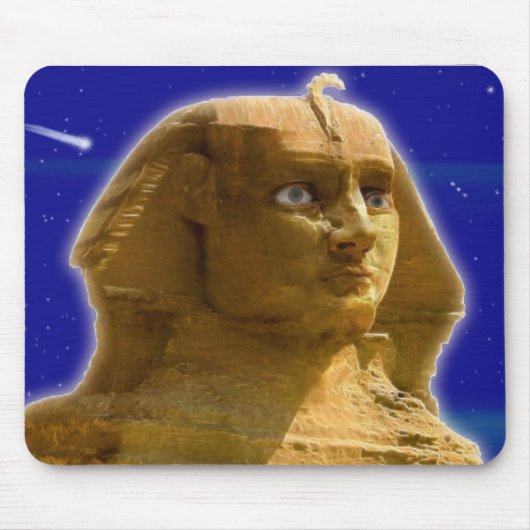 Oude Egyptische Sphinx bij Giza Art Design Muismat (Voorkant)