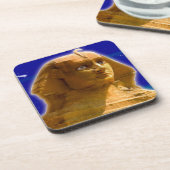 Oude Egyptische Sphinx bij Giza Art Design Onderzetter (Linkerzijde)