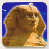 Oude Egyptische Sphinx bij Giza Art Design Onderzetter (Voorkant)