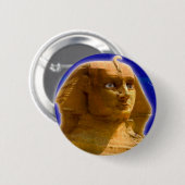 Oude Egyptische Sphinx bij Giza Art Design Ronde Button 5,7 Cm (Voorkant /achterkant)