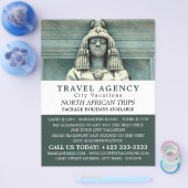 Oude Egyptische standplaats, Caïro, reisbureau Flyer (Enkel)