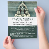 Oude Egyptische standplaats, Caïro, reisbureau Flyer (Hand)