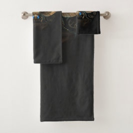 Oude Egyptische Steampunk Mechanische Kever Bad Handdoek