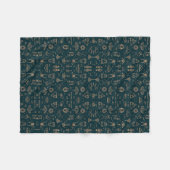 Oude Egyptische Symbolen Dekbed Fleece Deken (Voorkant (Horizontaal))