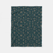 Oude Egyptische Symbolen Dekbed Fleece Deken (Voorkant)