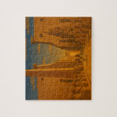 Oude Egyptische Tempel Mystique Puzzel Goud (Verticaal)