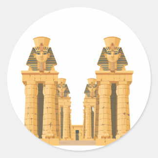 Oude Egyptische Tempel Sticker