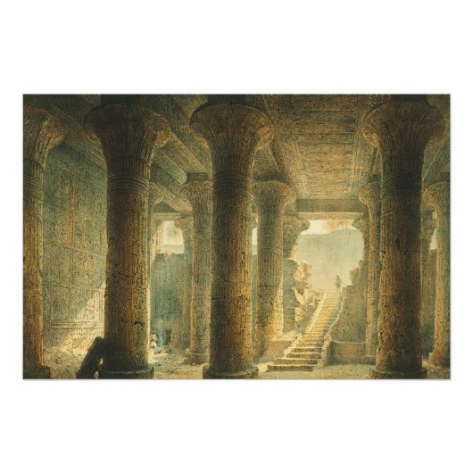 Oude Egyptische Tempel van Esna Perfect Poster (Voorkant)