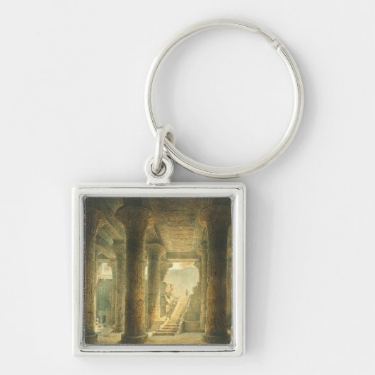Oude Egyptische Tempel van Esna Sleutelhanger (Voorkant)