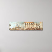 Oude Egyptische Tempelmuur Kunst - Historische Civ Canvas Afdruk (Voorkant)