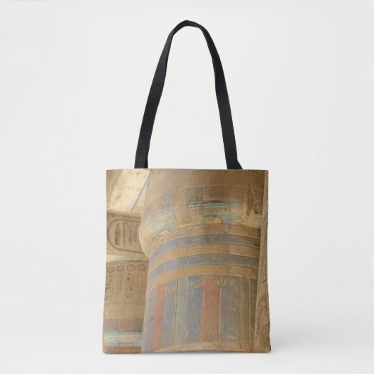 Oude Egyptische Temple Canvas tas (Voorkant)