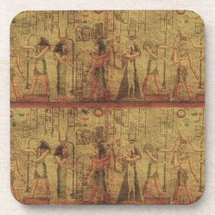 Oude Egyptische Temple Wall Art Bier Onderzetter