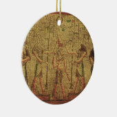 Oude Egyptische Temple Wall Art Keramisch Ornament (Rechts)