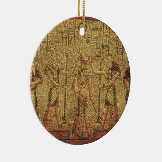 Oude Egyptische Temple Wall Art Keramisch Ornament (Rechts)