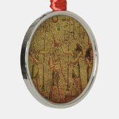 Oude Egyptische Temple Wall Art Metalen Ornament (Rechts)