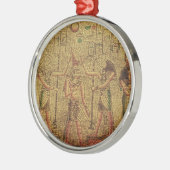 Oude Egyptische Temple Wall Art Metalen Ornament (Links)