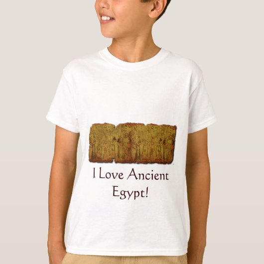 Oude Egyptische Temple Wall Art T-shirt (Voorkant)