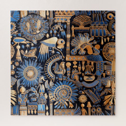 Oude Egyptische Textiel Puzzel (Verticaal)