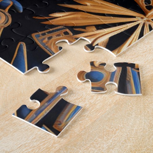 Oude Egyptische Textiel Puzzel Legpuzzel (Zijkant)