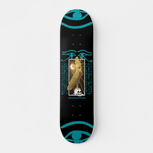 Oude Egyptische valk God Horus Persoonlijk Skateboard (Voorkant)