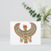 Oude Egyptische valkspeelster Briefkaart (Staand voorkant)