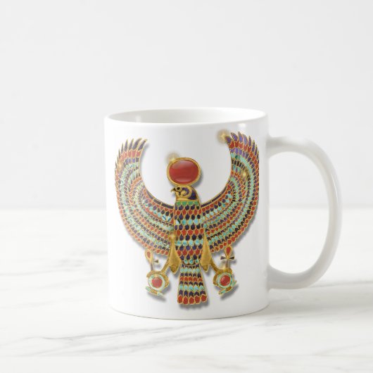 Oude Egyptische valkspeelster Koffiemok (Rechts)