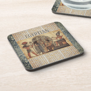 Oude Egyptische Vintage Cultuur, Origineel Design Bier Onderzetter