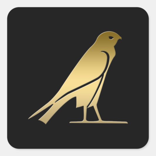 Oude Egyptische vogel - godin Nekhbet Vierkante Sticker (Voorkant)