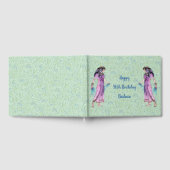  Oude Egyptische vrouw Birthday Green Blue Gastenboek (Volledig)