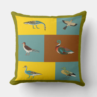 Oude Egyptische Watervogel Illustratie Worp Kussen