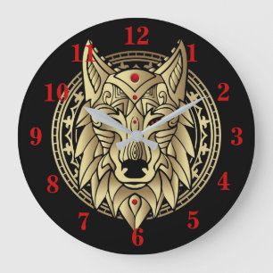 Oude Egyptische Wolf Grote Klok