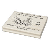 Oude Eierdozen Familieboerderij & Adres Rubberstempel (Stempel)