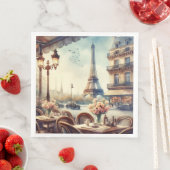 Oude Eiffeltoren Parijs Schilderij Servet (Insitu)