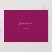 Oude Eiffeltoren Roze Bloesems Goud Bourgondië Informatiekaartje (Achterkant)