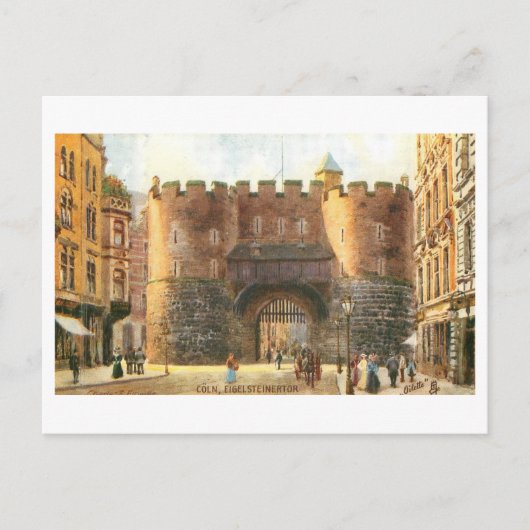 Oude Eigelstein Stadspoort, Duitsland Briefkaart (Voorkant)