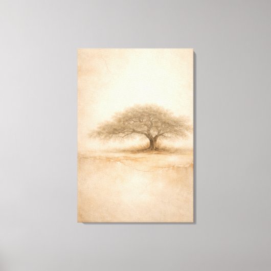 Oude Eik | Zuidelijke Eik | Uitgestrekt Canvas Afdruk (Voorkant)