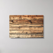 Oude eiken houten textuur achtergrond canvas print (Voorkant)