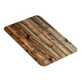 Oude eiken houten textuur achtergrond rechthoekige magneet (Rechterzijde)