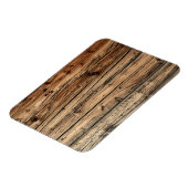 Oude eiken houten textuur achtergrond rechthoekige magneet (Linkerzijde)