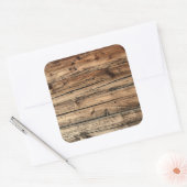 Oude eiken houten textuur achtergrond sticker (Envelop)
