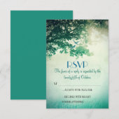  oude eikenboom bruiloft RSVP kaarten Kaartje (Voorkant / Achterkant)