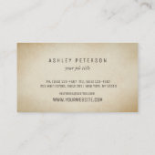  oude eikenboom Elegant Visitekaartje (Achterkant)