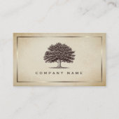  oude eikenboom Elegant Visitekaartje (Voorkant)