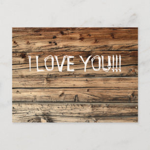 Oude eikenhoutextuur briefkaart