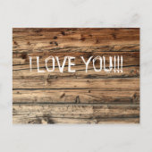 Oude eikenhoutextuur briefkaart (Voorkant)