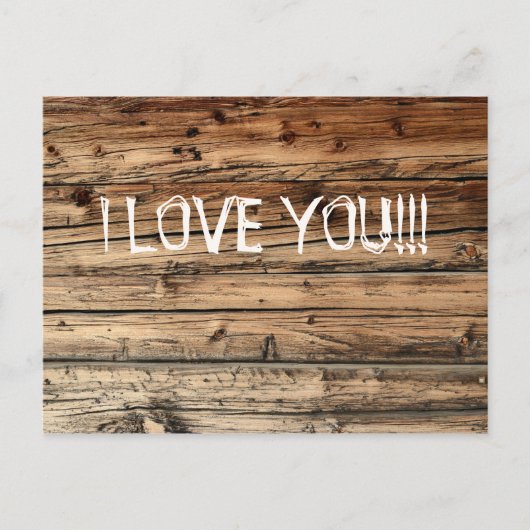 Oude eikenhoutextuur briefkaart (Voorkant)