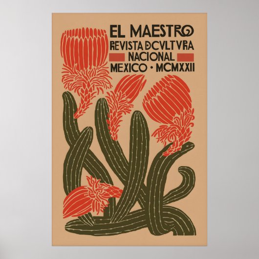 Oude El Maestro Mexico reclameposter Poster (Voorkant)